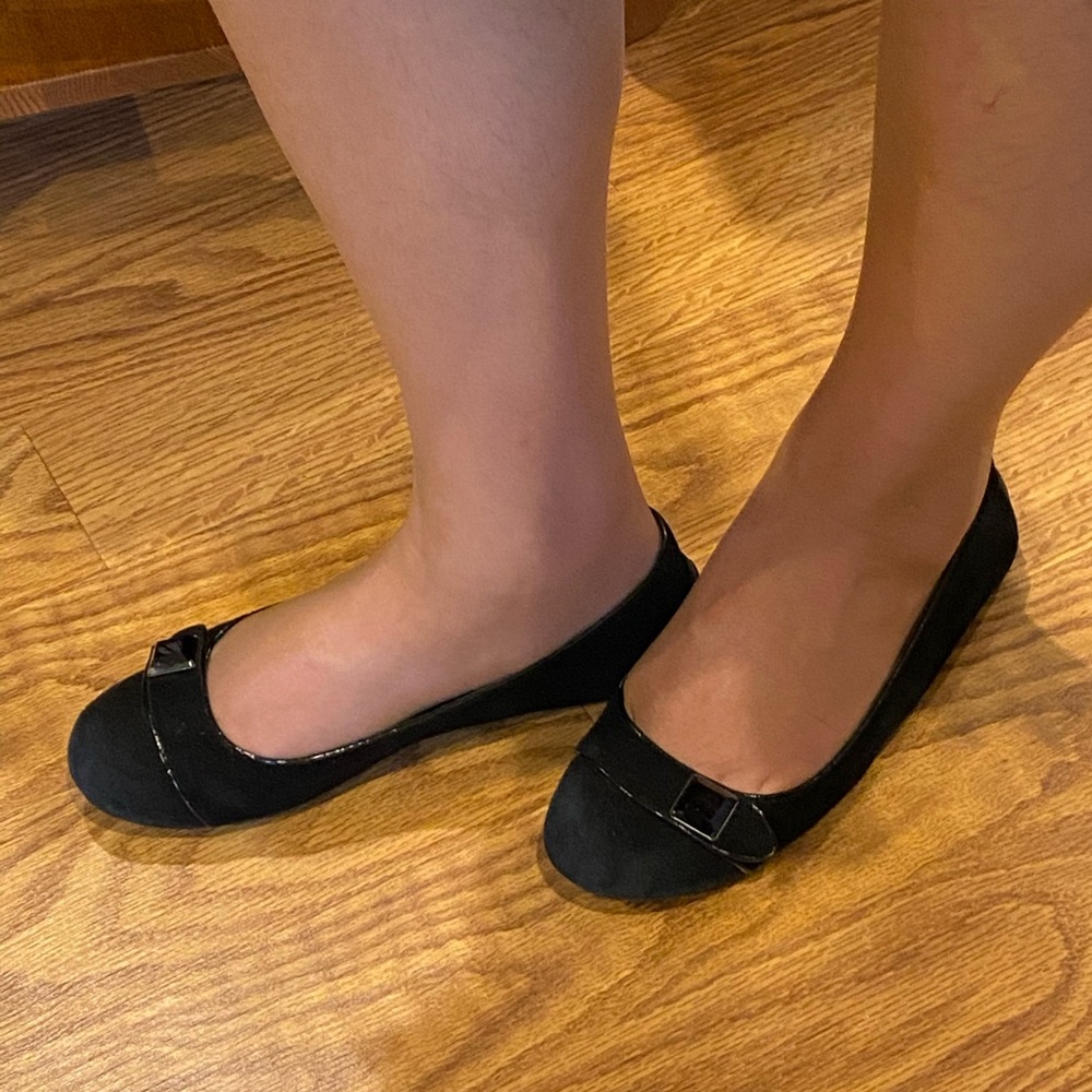 NWO Cole Haan 7.5 Black Leather Ballet Flats